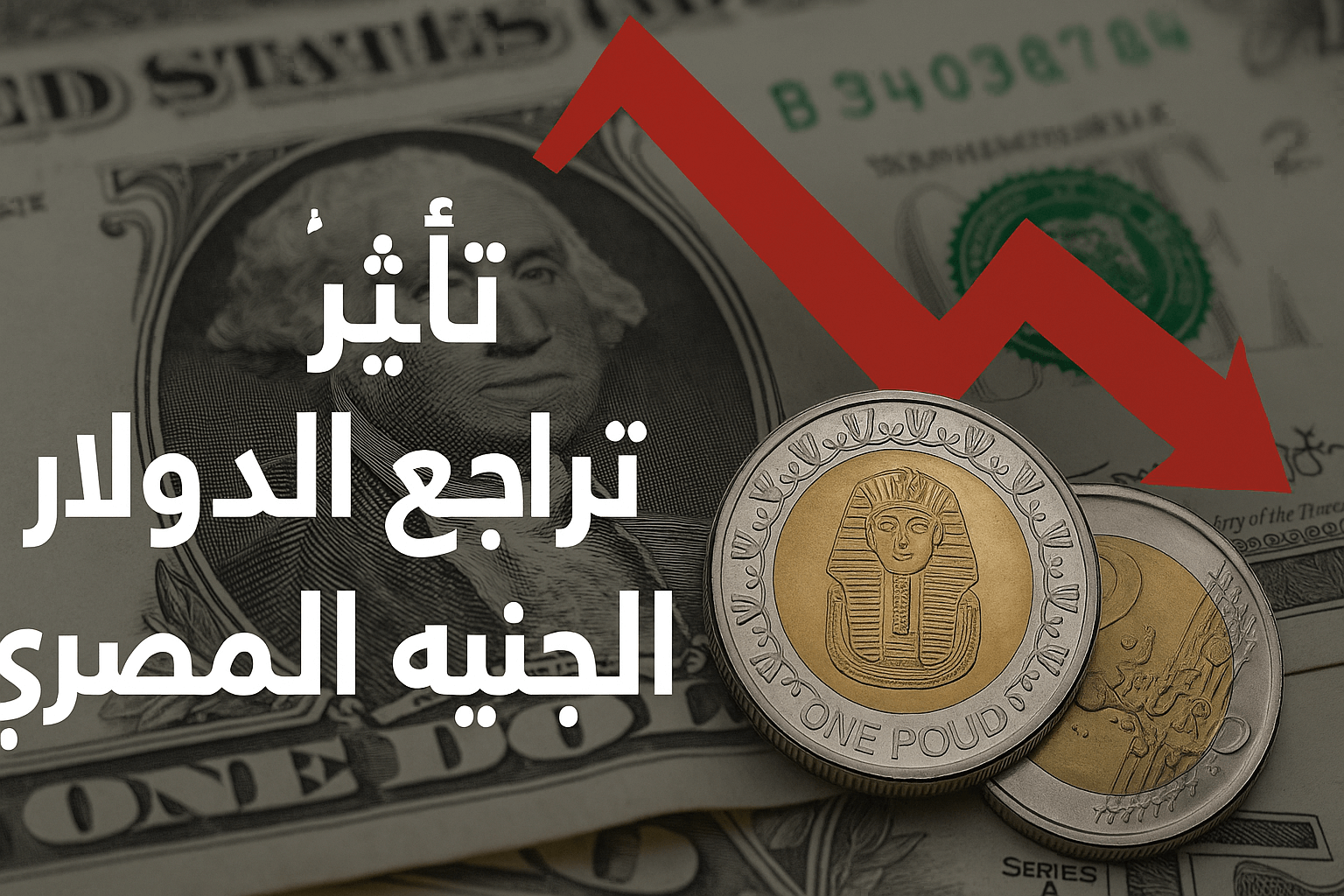 تأثير تراجع الدولار على الجنيه المصري