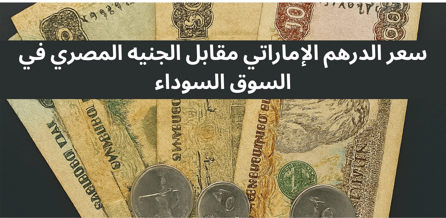EGP to AED Black Market Rate سعر الدرهم الإماراتي مقابل الجنيه المصري في السوق السوداء
