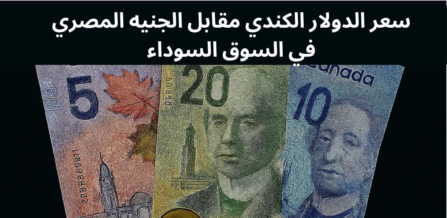 سعر الدولار الكندي مقابل الجنيه المصري في السوق السوداء 1 cad to EGP Black Market Rate Today سعر الدولار الكندي مقابل الجنيه المصري في السوق السوداء